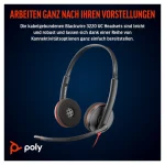 HP Blackwire 3220 Stereo USB-C Headset +USB-C/A Adapter On Ear Multimedia Ακουστικά με μικρόφωνο και σύνδεση USB-A / USB-C - Image 5