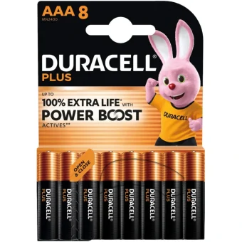 Duracell Plus Αλκαλικές Μπαταρίες AAA 1.5V 8τμχ