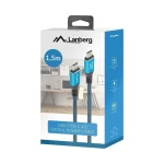 Lanberg USB 2.0 Cable USB-C male - USB-C 240W Μαύρο 1.5m - Image 4