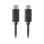 Lanberg USB 2.0 Cable USB-C male - USB-C 60W Μαύρο 0.5m (CA-CMCM-40CU-0005-BK) CA-CMCM-40CU-0005-BK - Image 2