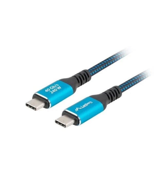 Lanberg USB 2.0 Cable USB-C male - USB-C 240W Μαύρο 2m CA-CMCM-45CU-0020-BK CA-CMCM-45CU-0020-BK