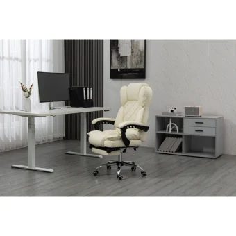 Καρέκλα Γραφείου με Ανάκλιση Beige Active Jet