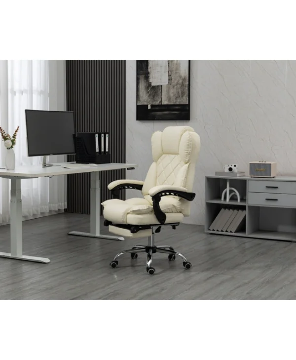 Καρέκλα Γραφείου με Ανάκλιση Beige Active Jet