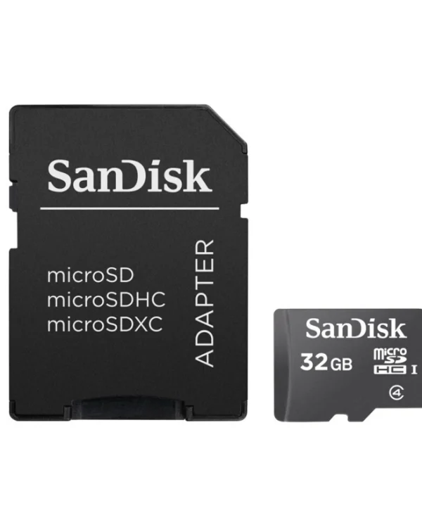 Sandisk microSDHC 32GB Class 4 Default Speed με αντάπτορα