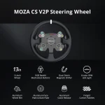 Moza Racing CS V2P Dual Clutch Τιμονιέρα για PC - Image 4