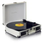 Lenco TT-115 TT-115CR Βαλιτσάκι Πικάπ με Belt Drive, Προενίσχυση και Ενσωματωμένα Ηχεία Creme TT-115CR - Image 2