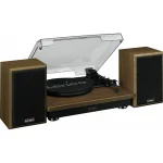 Lenco LS-100WD Wood LS-100WD Πικάπ με Belt Drive, Προενίσχυση και Ενσωματωμένα Ηχεία Καφέ - Image 2