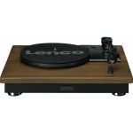 Lenco LS-100WD Wood LS-100WD Πικάπ με Belt Drive, Προενίσχυση και Ενσωματωμένα Ηχεία Καφέ - Image 4