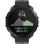 Polar Grit X2 Pro Stainless Steel 49mm Αδιάβροχο Smartwatch με Παλμογράφο (S/L Black Silicone Strap) - Image 6