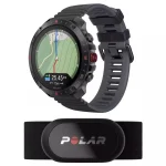 Polar Grit X2 Pro + Heart Rate Belt Stainless Steel 49mm Αδιάβροχο Smartwatch με Παλμογράφο (S/L Black Silicone Strap) - Image 3