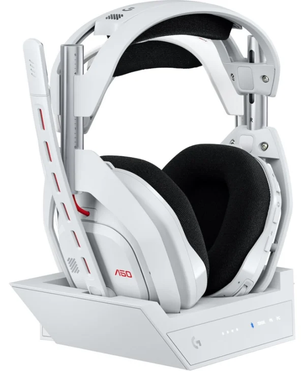 Logitech ASTRO A50 (Gen 5) Ασύρματο Over Ear Gaming Headset με σύνδεση Bluetooth / USB Λευκό