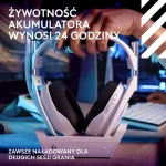 Logitech ASTRO A50 (Gen 5) Ασύρματο Over Ear Gaming Headset με σύνδεση Bluetooth / USB Λευκό - Image 4