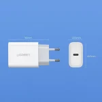 Ugreen Φορτιστής Χωρίς Καλώδιο με Θύρα USB-C 20W Power Delivery Λευκός (CD137) - Image 10