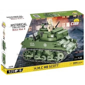 Cobi Τουβλάκια Historical Collection - H.M.C M8 Scott για 8+ ετών Ετών 525τμχ
