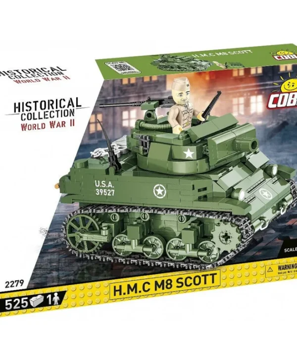 Cobi Τουβλάκια Historical Collection - H.M.C M8 Scott για 8+ ετών Ετών 525τμχ