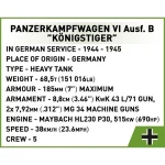 Cobi Τουβλάκια Panzer VI Ausf. B King Tiger για 9+ ετών Ετών 802τμχ - Image 12