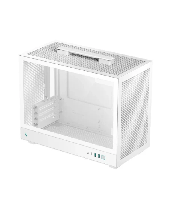 Deepcool CH160 Plus Mini Tower Κουτί Υπολογιστή με Πλαϊνό Παράθυρο Λευκό
