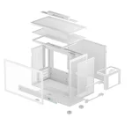 Deepcool CH160 Plus Mini Tower Κουτί Υπολογιστή με Πλαϊνό Παράθυρο Λευκό - Image 4