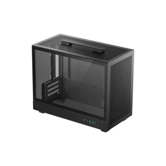 Deepcool CH160 Plus Mini Tower Κουτί Υπολογιστή με Πλαϊνό Παράθυρο Μαύρο