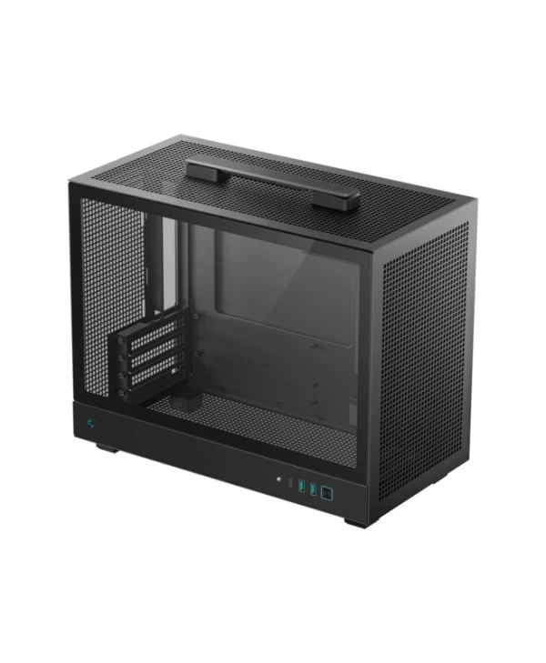 Deepcool CH160 Plus Mini Tower Κουτί Υπολογιστή με Πλαϊνό Παράθυρο Μαύρο