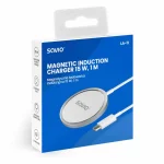 Savio Ασύρματος Φορτιστής (Qi Pad) 15W Λευκός (LA-11) LA-11 - Image 4