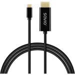 Savio Cable HDMI male - USB-C male 2m Μαύρο