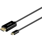 Savio Cable HDMI male - USB-C male 2m Μαύρο - Image 4