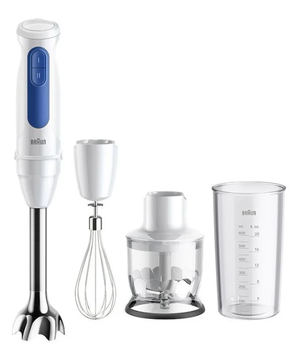 Braun MultiQuick 3 Ραβδομπλέντερ με Πλαστική Ράβδο 900W Λευκό