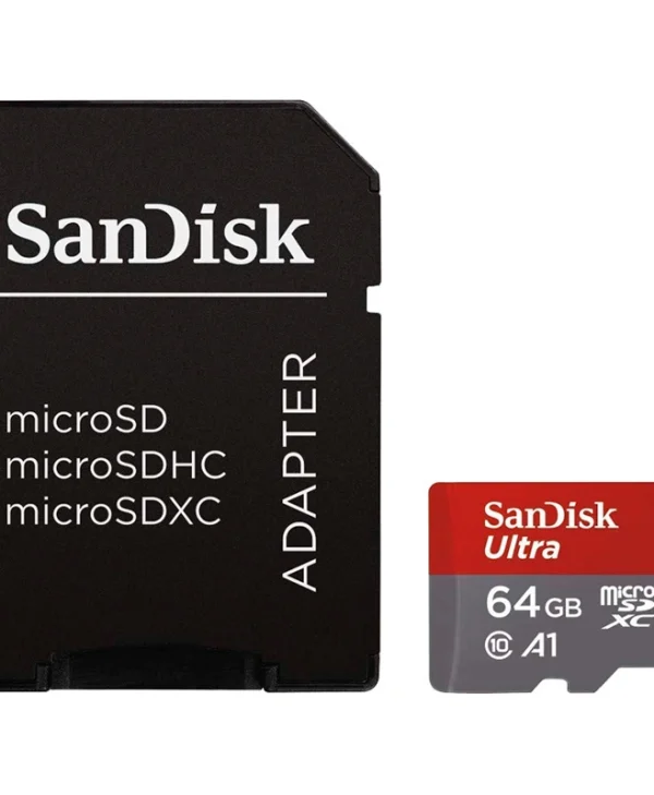 Sandisk Ultra Flash Memory Card Microsdxc To Sd Adapter Included 64 Gb