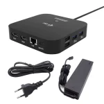 i-tec USB-C Docking Station με HDMI 4K PD Ethernet και σύνδεση 2 Οθονών Μαύρο (C31DUALHDMIDPD100) C31DUALHDMIDPD100