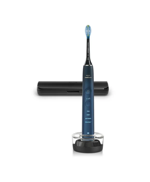 Philips Sonicare DiamondClean 9000 Ηλεκτρική Οδοντόβουρτσα με Χρονομετρητή, Αισθητήρα Πίεσης και Θήκη Ταξιδίου Black Blue