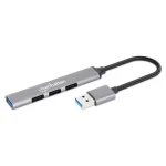 Manhattan USB 3.0 Hub 4 Θυρών με σύνδεση USB-A Ασημί - Image 2