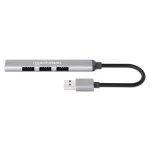 Manhattan USB 3.0 Hub 4 Θυρών με σύνδεση USB-A Ασημί - Image 3