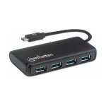 Manhattan IUSB31C-HUB430M USB 3.2 Hub 4 Θυρών με σύνδεση USB-C - Image 4