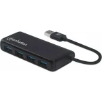 Manhattan IUSB3-HUB4M USB 3.2 Hub 4 Θυρών με σύνδεση USB-A