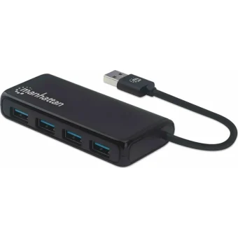Manhattan IUSB3-HUB4M USB 3.2 Hub 4 Θυρών με σύνδεση USB-A