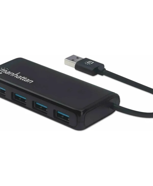 Manhattan IUSB3-HUB4M USB 3.2 Hub 4 Θυρών με σύνδεση USB-A