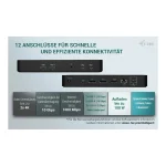 i-tec Display USB-C Docking Station με HDMI/DisplayPort 4K PD Ethernet και σύνδεση 3 Οθονών - Image 11