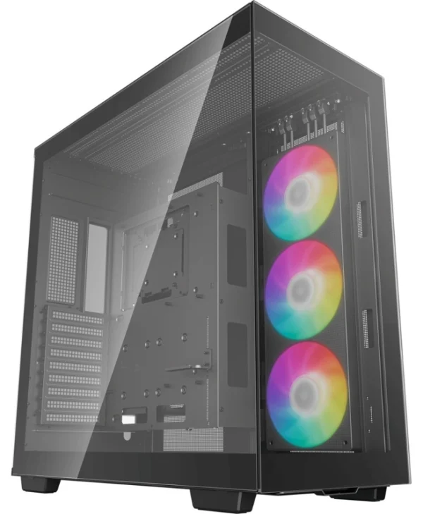 Deepcool CH780 Gaming Full Tower Κουτί Υπολογιστή με Πλαϊνό Παράθυρο και RGB Φωτισμό Μαύρο