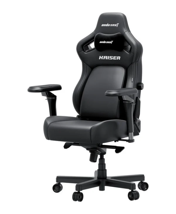 Anda Seat Kaiser 4 V2 XL Καρέκλα Gaming Δερματίνης με Ρυθμιζόμενα Μπράτσα Μαύρη