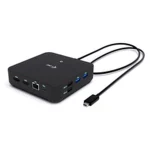 i-tec USB-A Docking Station με 4K PD Ethernet Μαύρο (C31TRIVIDPRO100W) C31TRIVIDPRO100W - Image 2