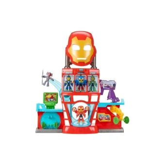 Φιγούρα Δράσης Hasbro Marvel Iron Man And His Awesome Friends με Ήχους Iron Quarters Playset για 3+ ετών Ετών 7.6εκ.