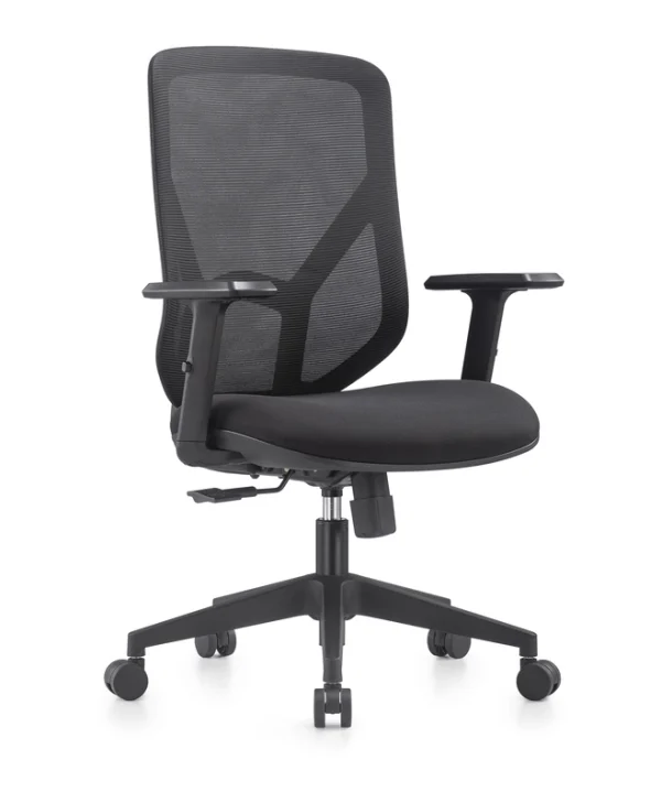 Καρέκλα Γραφείου με Ρυθμιζόμενα Μπράτσα Mitis Black Vero Office