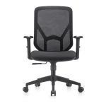 Καρέκλα Γραφείου με Ρυθμιζόμενα Μπράτσα Mitis Black Vero Office - Image 2