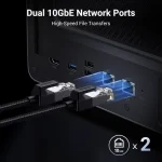 Ugreen DXP6800 Pro NAS Tower με 6 θέσεις για M.2 και 2 θύρες Ethernet - Image 3