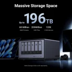 Ugreen DXP6800 Pro NAS Tower με 6 θέσεις για M.2 και 2 θύρες Ethernet - Image 7