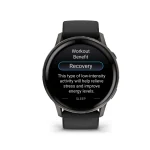 Garmin Venu 4 Stainless Steel 45mm Αδιάβροχο Smartwatch με Παλμογράφο (Slate with Black) - Image 2