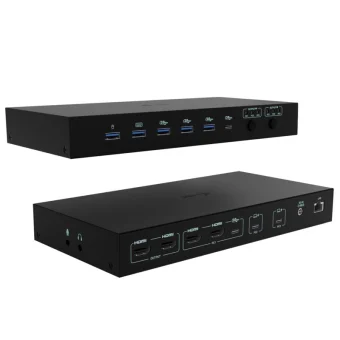 i-tec KVM Dock PRO 3 Dock / USB-C Docking Station με 4K PD Ethernet Μαύρο
