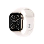 Apple Watch Series 11 Cellular Titanium 46mm Αδιάβροχο με eSIM και Παλμογράφο (Gold Titanium Case with Light Blush Sport Band - M/L) - Image 3