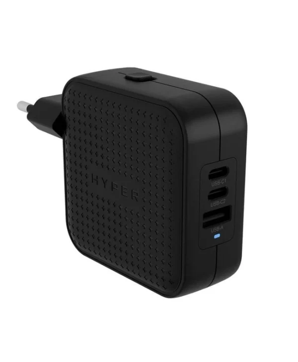 Hyper Hyperjuice 70w Usb-c Gan Travel Charger 3c+1a Black